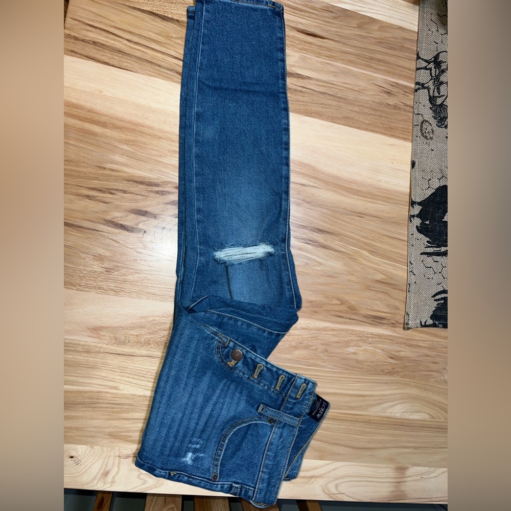 J crew 10’’ high rise skinny size 25 blue - Picture 1 of 2